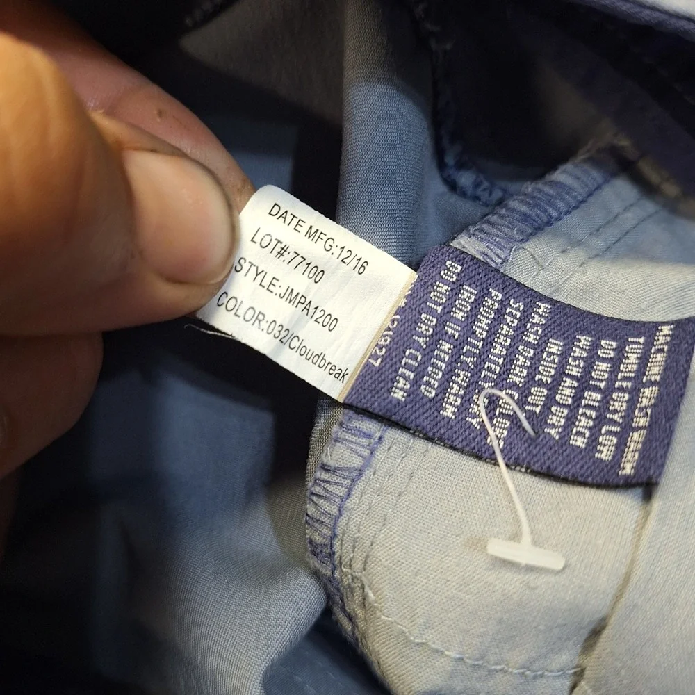 Johnnie-O Mens Cloudbreak Pants 32x30 Blue Grey JMPA1200 Straight Bamboo Blend